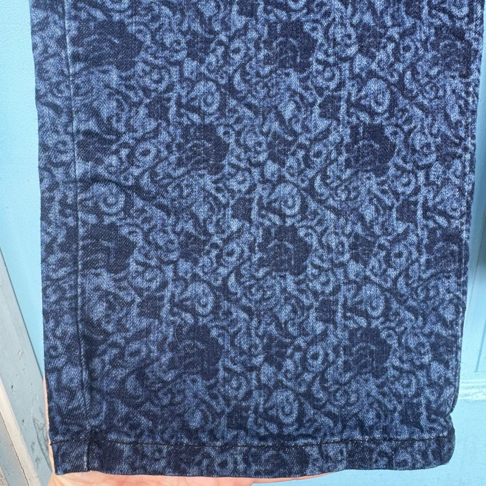 NYDJ Blue Patterned Jeans Ankle size 18W - Picture 10 of 10